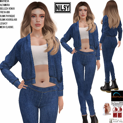 JEAN OUTFIT,CL&MESH BODY