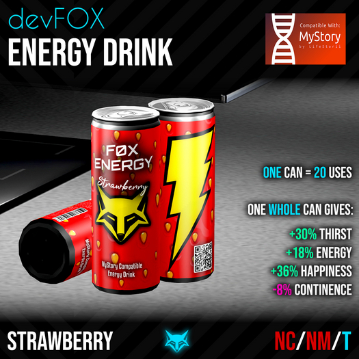 [devFOX] Energy Drink - Strawberry