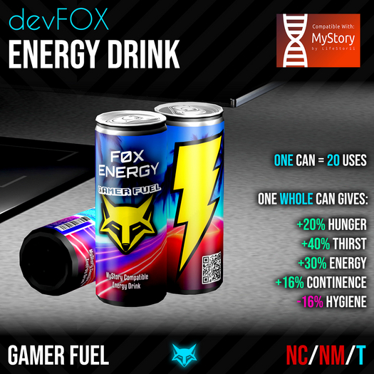 [devFOX] Energy Drink - Gamer Fuel