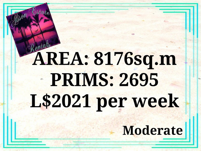 ALISON ESTATE RENTALS - LAND FOR RENT - 8176SQ.M 2695PRIMS L$2021/WEEK
