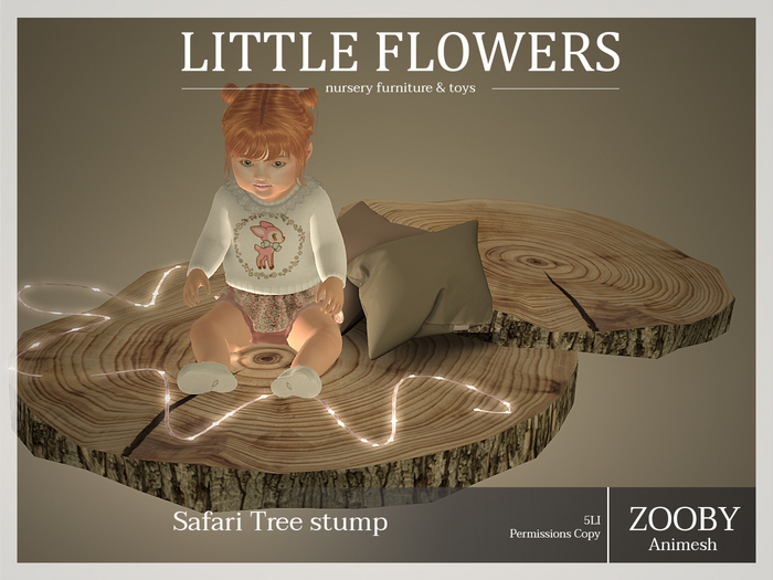 EV Little Flowers // Safari Tree Stump ZOOBY