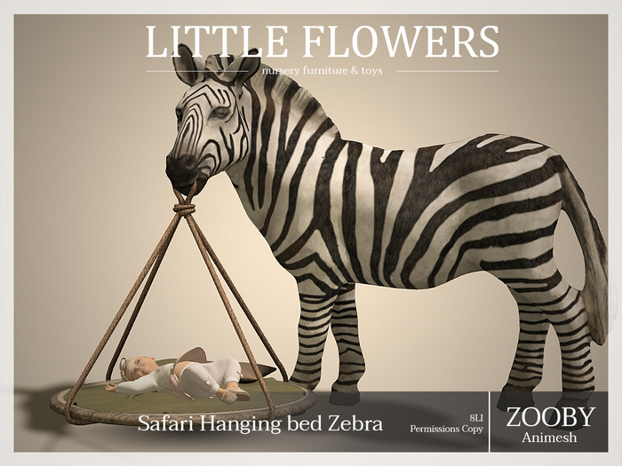 Bed- Hanging bed Zebra|Zooby Animesh