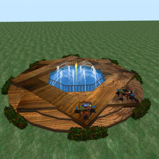 Gaming Area with fountain