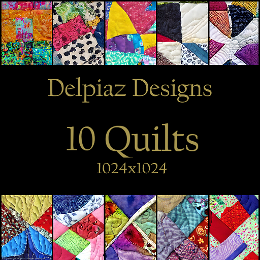 Delpiaz Designs - 10 Quilts - Set 2 - Full Perm 