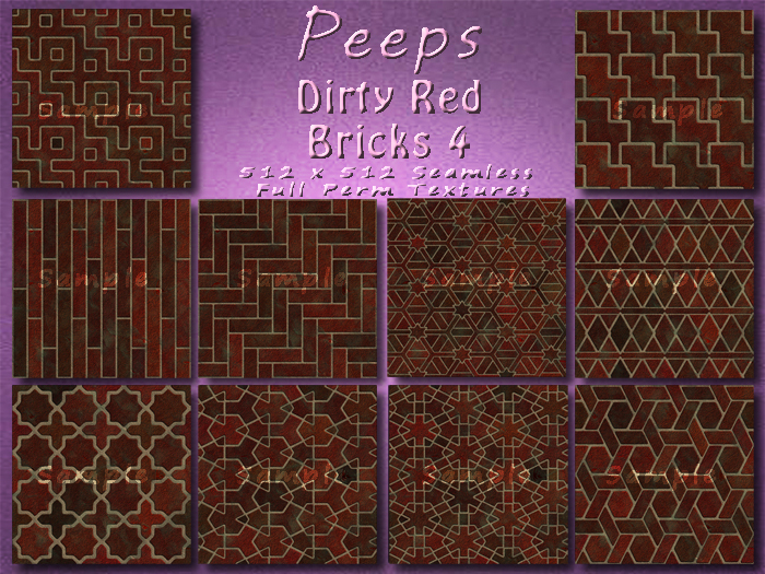 Peeps Textures Dirty Red Bricks 4