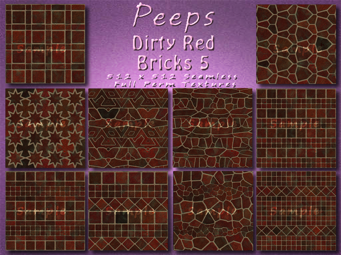 Peeps Textures Dirty Red Bricks 5