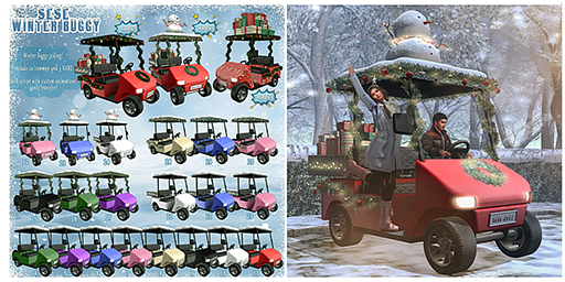 2. Sese - Winter Buggy - Snowman RARE