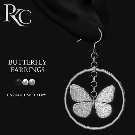 *PKC* Butterfly Earrings DEMO