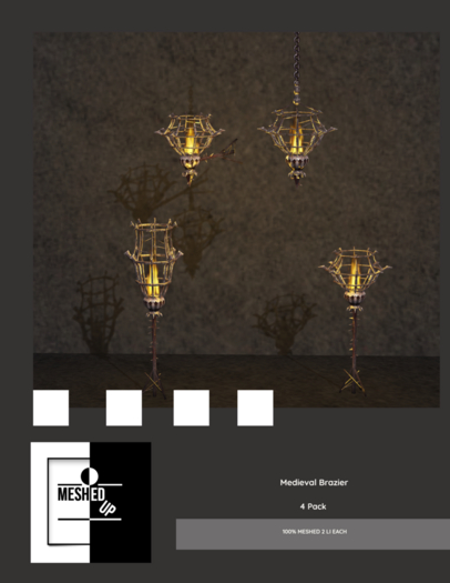 MeshedUp: Medieval Brazier Pack 