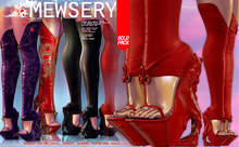 #MEWSERY Octapuss Boots{#3 Leather.Ruby}