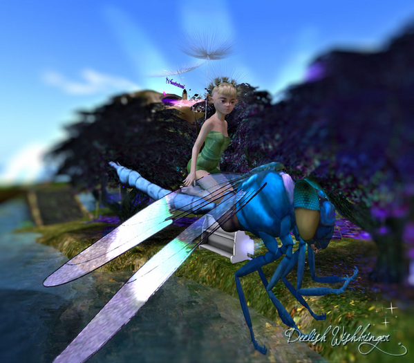 Wish Fairy Riding Dragonfly ~touch for menu~ 5LI