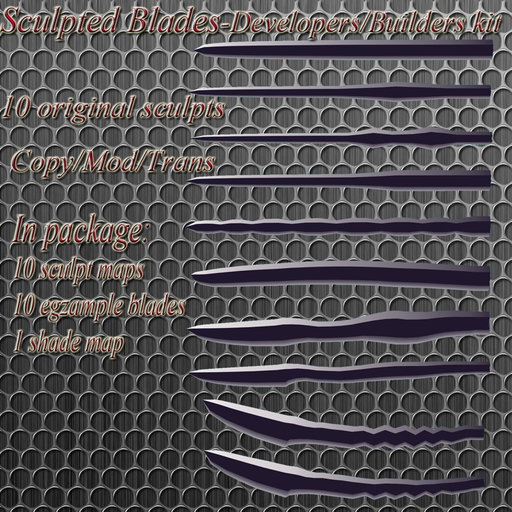 Sculpty sword blades