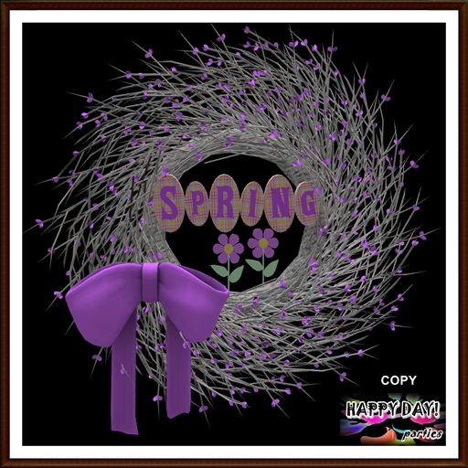 Easter - Purple Spring Wreath