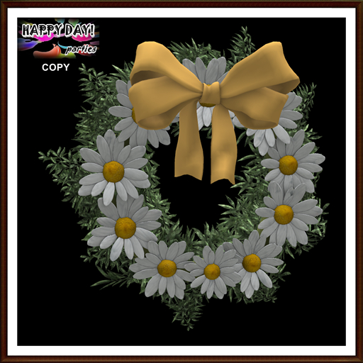 Spring - White Daisies Garland