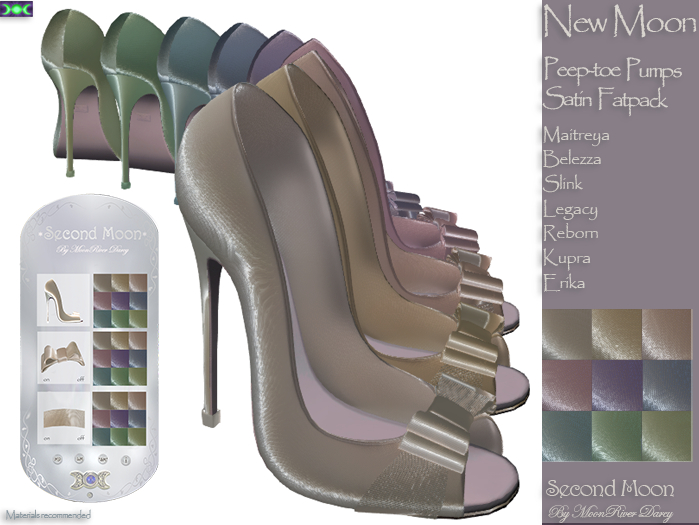 *SM* Peep-toe Pumps - Satin Fatpack