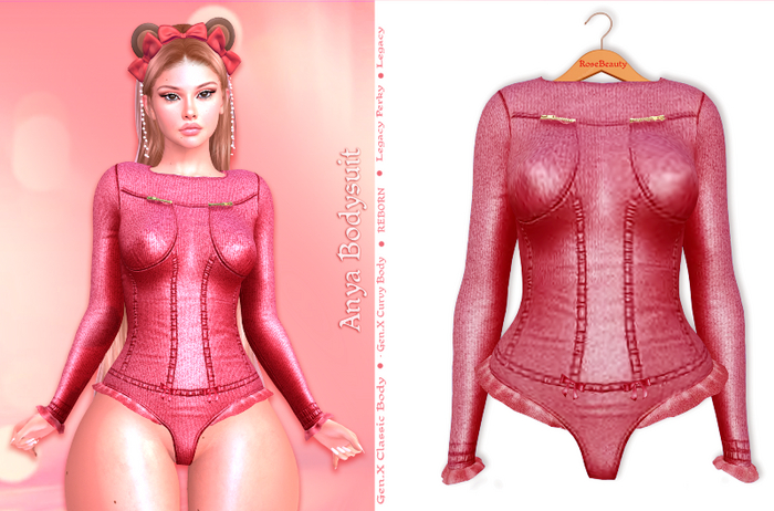 RoseBeauty /  Anya Bodysuit / Red