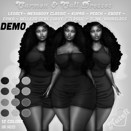 Kuteli // Carmen & Cali Dresses - DEMO