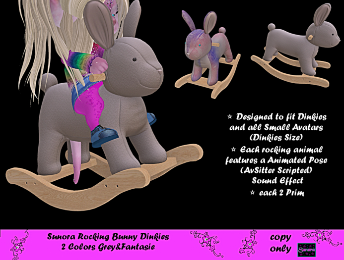 Sunora Rocking Bunny Dinkies