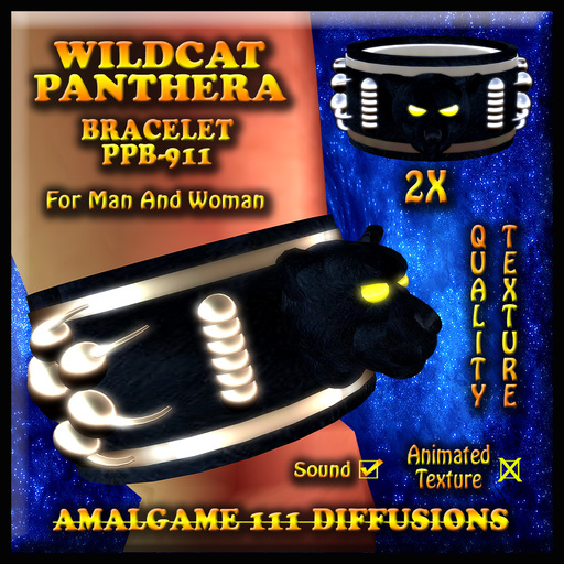 WILDCAT PANTHERA BRACELET PPB-911 (Box transferable,yes)