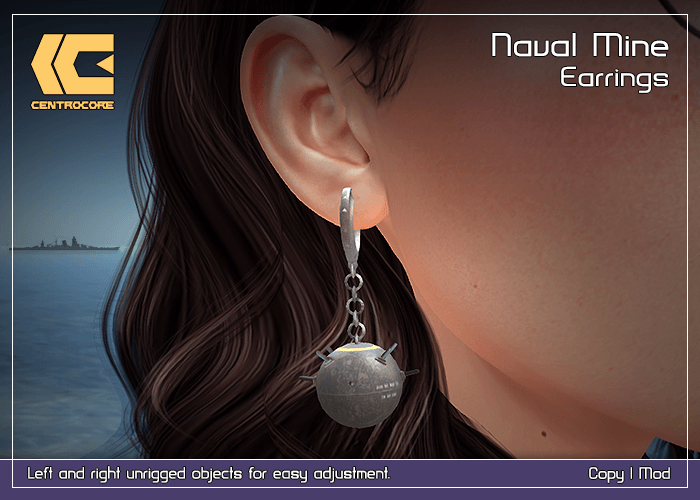 Centrocore - Naval Mine Earrings