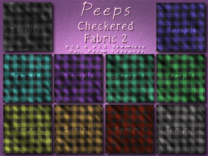 Peeps Textures Checkered Fabric 2