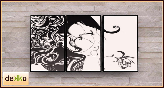 dekko - Abstract Canvas in Three Parts