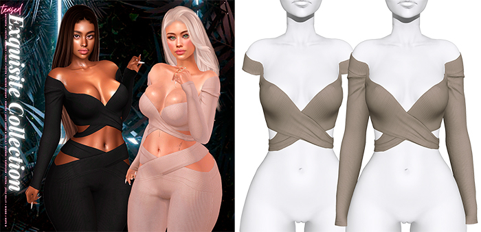 Teased - Exquisite Top Taupe