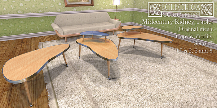 Eclectica- Midcentury Kidney Tables