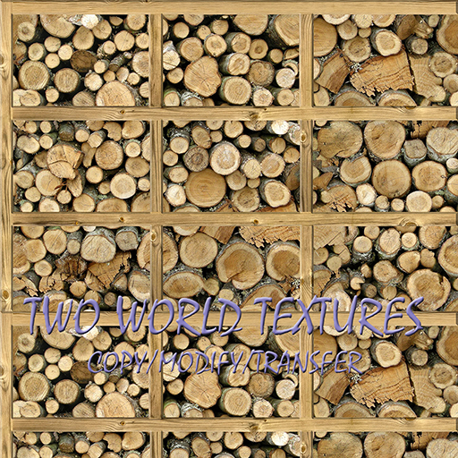 Wall Framed Logs Seamless Texture