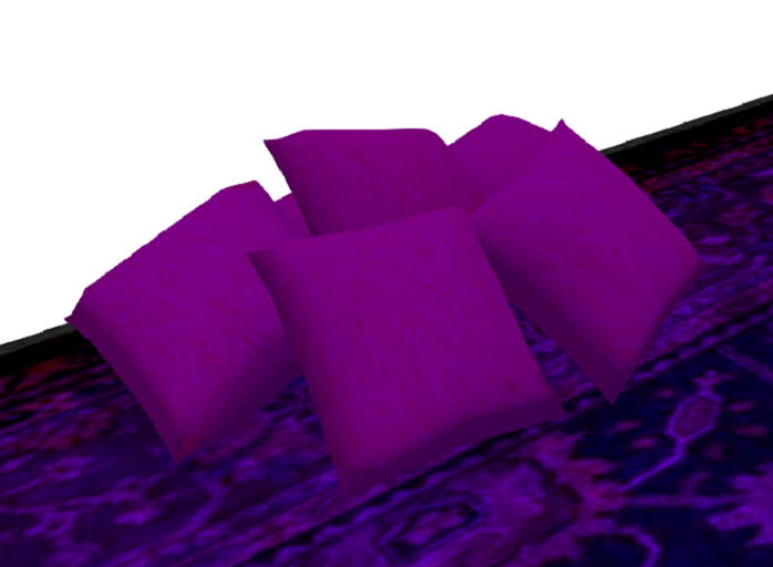 Pillows thrown on floor Sculpties   