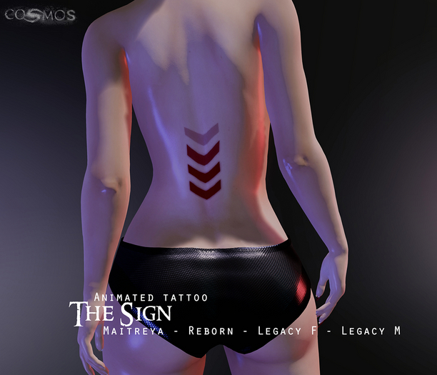 Cosmos: The Sign Mesh Animaterd Tattoo DEMO