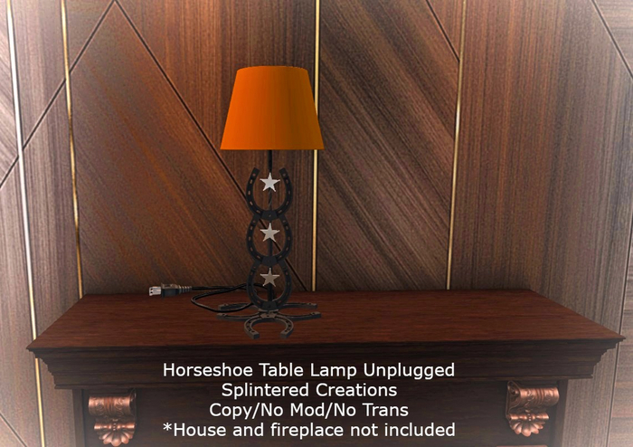 SC: Horseshoe Table Lamp Unplugged