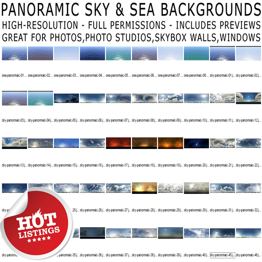 Sky & Sea Panoramic Backgrounds