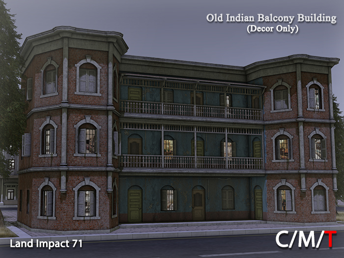 "Killer's" Old Indian Balcony Building (Decor Only)