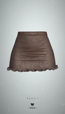 -Pixicat- Ronja Skirt (LeatherBrown)