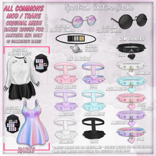 [ abrasive ] Spectrum Couture - Spectrum Glasses (Large)