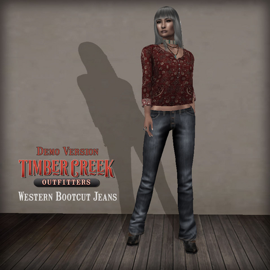[Timber Creek] Bootcut Western Jeans-DEMO