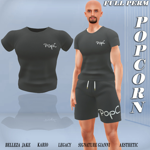 POPCORN:_#2_FULL PERM MALE _T_SHIRT