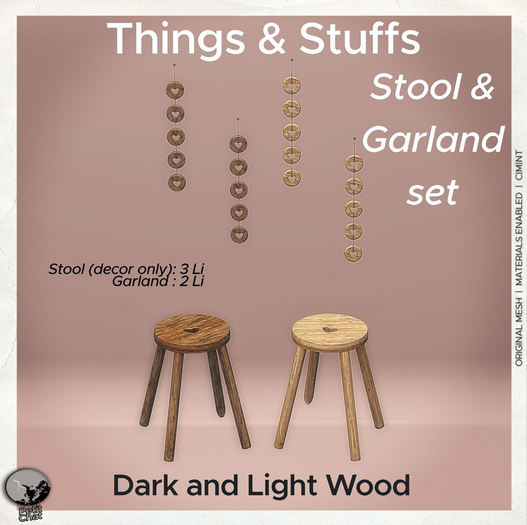 *PC* Things & Stuffs Garland Stool/Garland
