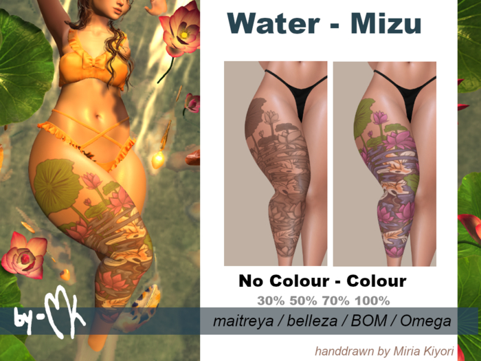 =MK= Water - Mizu Tattoo