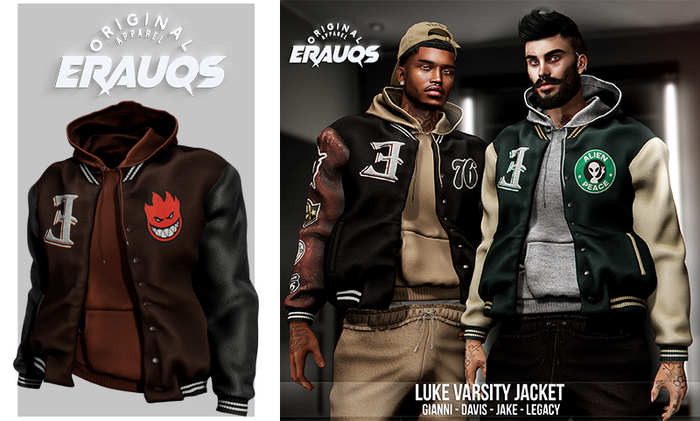 [ ERAUQS ] - Luke Varsity Jacket - 10