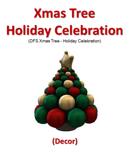 DFS Xmas Tree - Holiday Celebration (DFS - Texture Only)