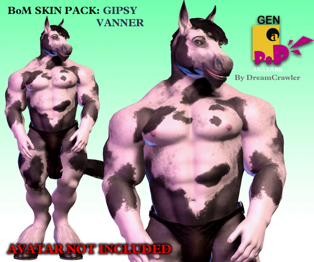 GENaPOP Horse Texture Pack [GIPSY VANNER]