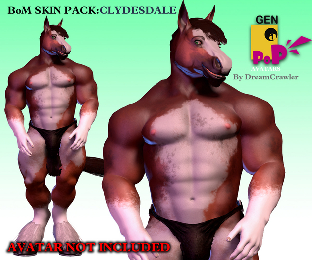 GENaPOP Horse Texture Pack [CLYDESDALE]