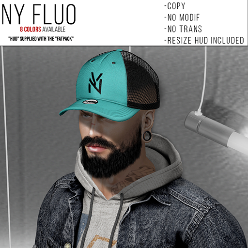 [LEVEL] Cap Trucker - NY [Black/Blue.F]