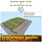 mesh terrain + beach kit - 1 LI each