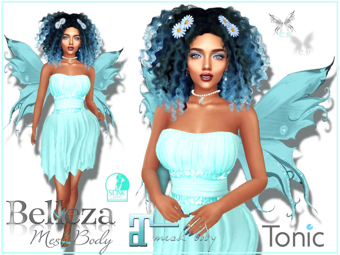 ``***{ E.D. AQUA SPRING FAIRY FITMESH