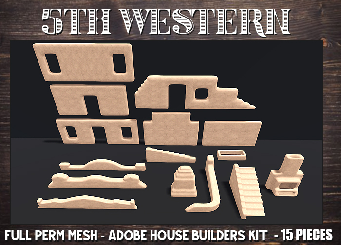 5TH~ Western Full Perm Mesh Adobe House Builders Kit