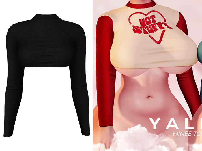 YALLA ✦  Minee Top [BLACK]