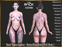 Rock Tattoo Ladies - Butterflies New [ Full Body ]